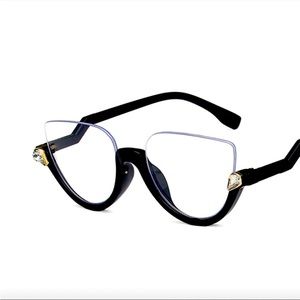 Diamond accent Half Frame Glasses